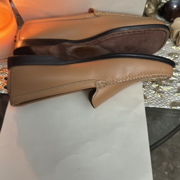 Bass Womens Boxwood Tan Patent Loafer/Moc Leather Sole, Made Brazil 6.5M, NIB - Picture 5 of 7